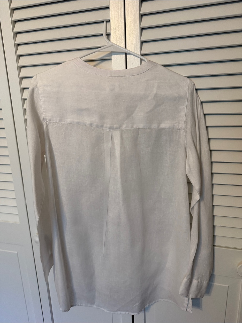 Sigrid Olsen White Linen Button-Up Shirt - Picture 4 of 5